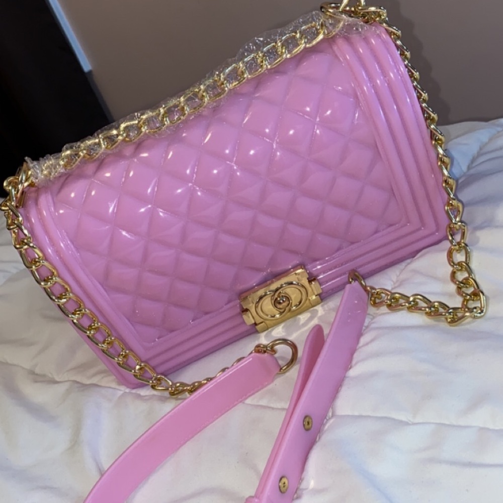 Pink jelly purse